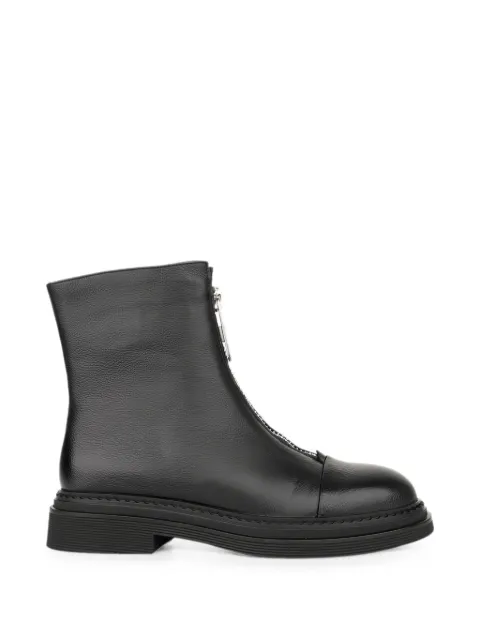 LINDA BAUMANN front-zip ankle boots Black 6044252043