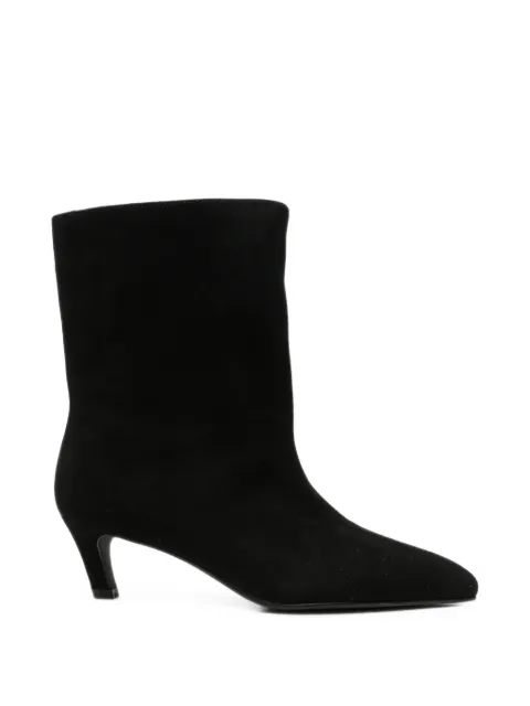 LINDA BAUMANN pointed-toe suede boots Black 6044252091