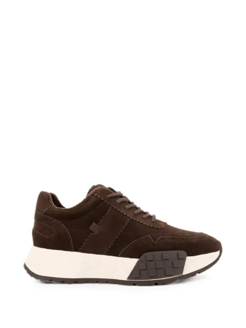 LINDA BAUMANN suede panelled sneakers Brown 6044252019