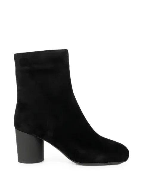 LINDA BAUMANN suede block-heel ankle boots Black 6044252099