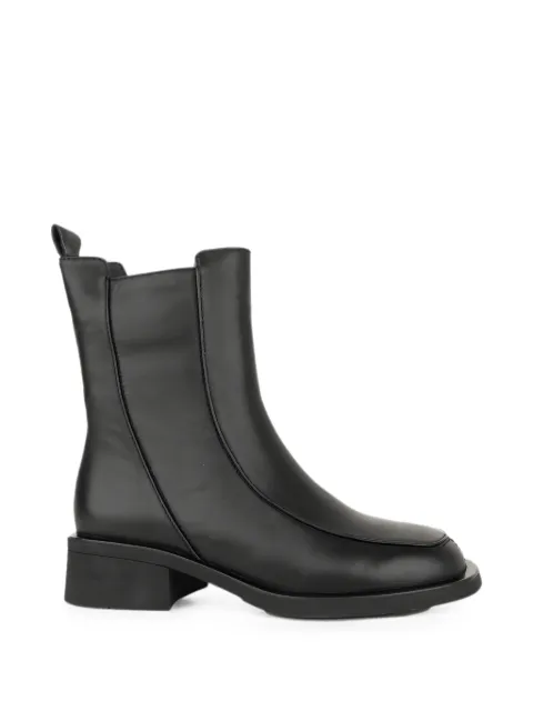 LINDA BAUMANN zip-fastening leather ankle boots Black 6044252082