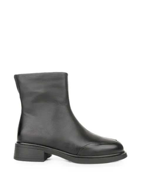 LINDA BAUMANN side-zip leather ankle boots Black 6044252059