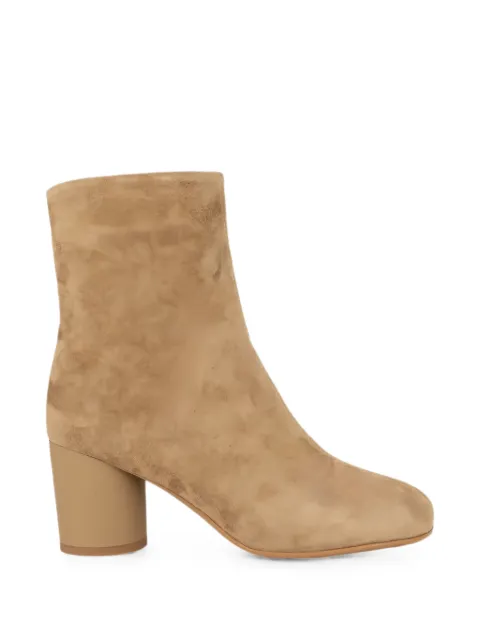 LINDA BAUMANN suede block-heel ankle boots Neutrals 6044252099