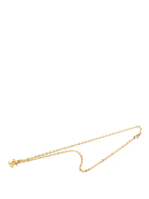CHANEL Pre-Owned 1950-1970 CC Gold Plated Pendant Necklace costume necklace Gold KNLE08Z0OYBX51KY