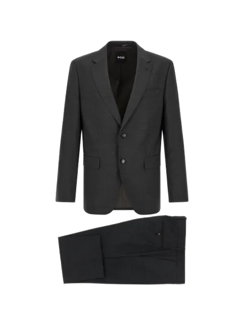 BOSS micro-pattern single-breasted suit Grey 50569798