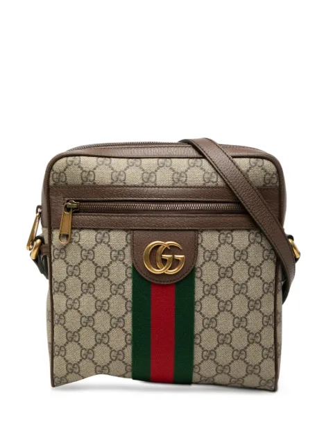 Gucci Pre-Owned 2016-2026 Small GG Supreme Web Ophidia Messenger Bag crossbody bag Neutrals JH3Y5PP2L8N7ODY9