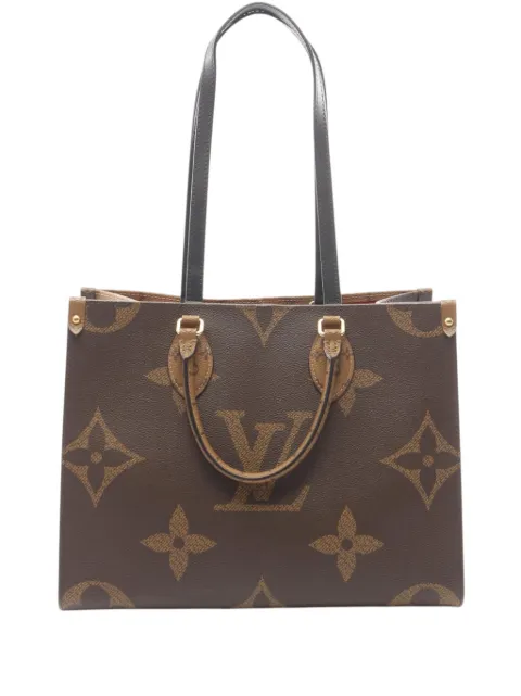Louis Vuitton Pre-Owned 2021-2026 Monogram Reverse Giant OnTheGo MM satchel Brown D3II4LO3ZI5L6J7B