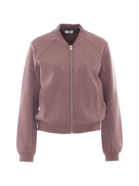 LIU JO sequin-embellished zip-up sweater Pink TF6287J395881409