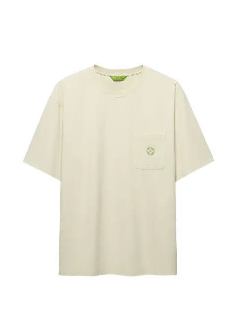 Shanghai Tang Coin-patch chest-pocket T-shirt Neutrals B3MRI138CY