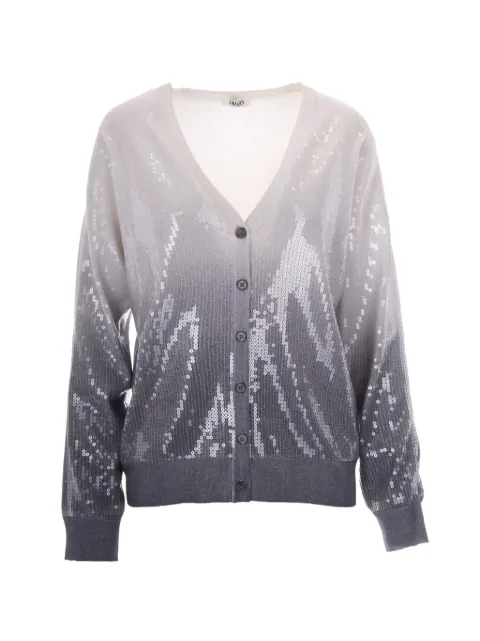 LIU JO sequin-embellished ombre cardigan Grey WF6284MS49IL9205
