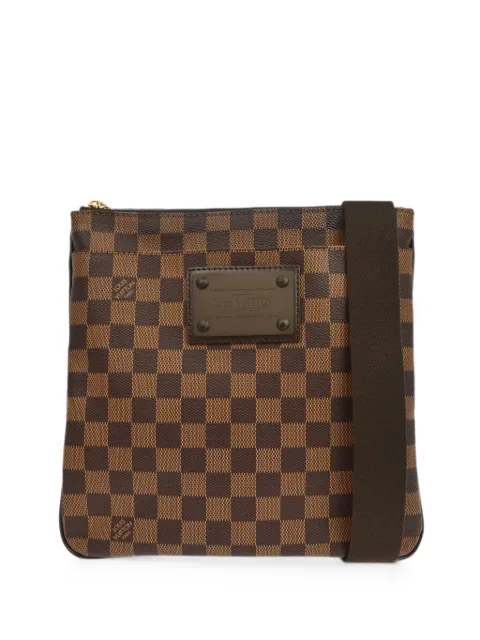 Louis Vuitton Pre-Owned 2010 Damier Pochette Plate Brooklyn shoulder bag Brown 179058