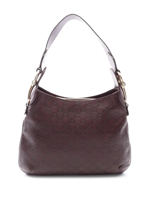 Gucci Pre-Owned 2000-2015 Guccissima Horsebit Creole hobo bag Brown LV7E651KC5KENQ39
