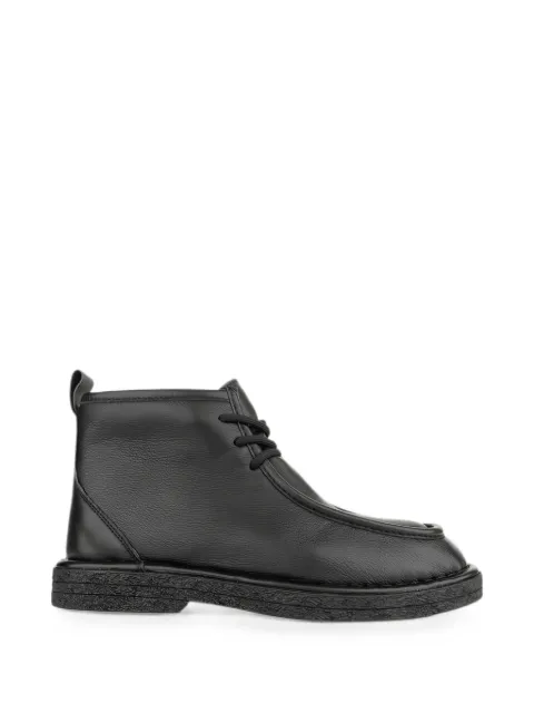 LINDA BAUMANN lace-up leather ankle boots Black 6044252037
