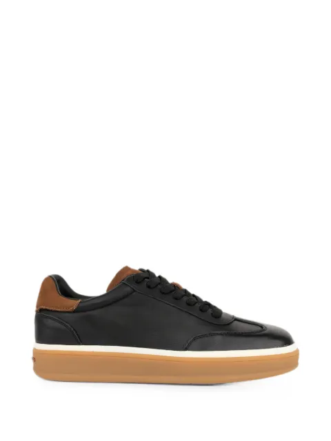 LINDA BAUMANN leather panelled sneakers Black 6044252023