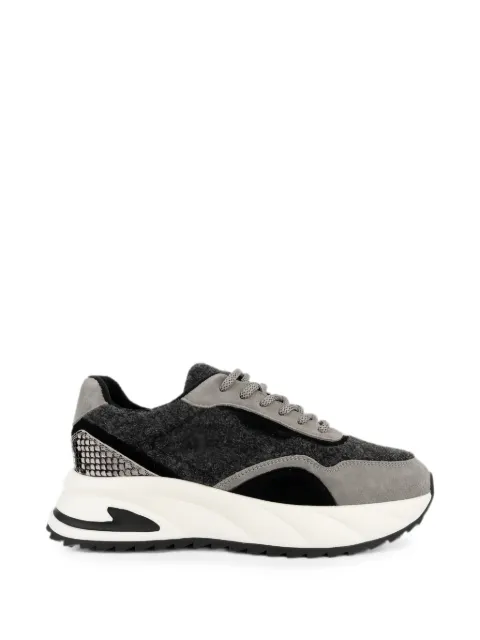 LINDA BAUMANN snakeskin-effect panelled sneakers Grey 6044252024