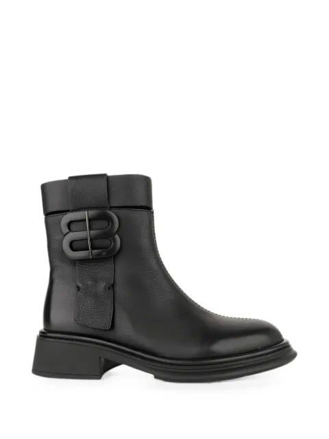 LINDA BAUMANN buckle-detail leather boots Black 6044252080