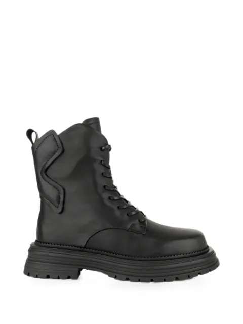 LINDA BAUMANN lace-up panelled boots Black 6044252077