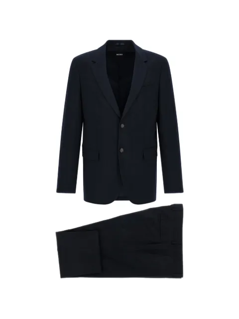 BOSS slim-fit single-breasted suit Blue 50567244