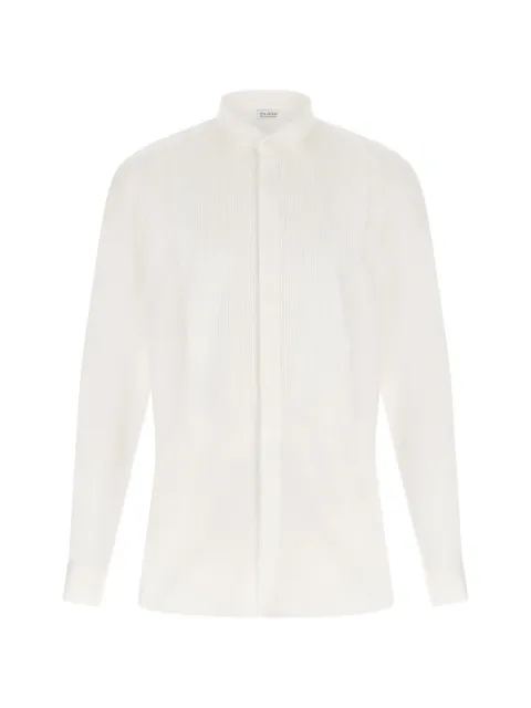 Pal Zileri pleated-bib tuxedo cotton shirt White 9DJ70G464US80380