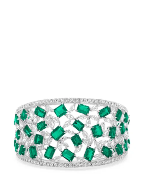 HYT Jewelry embellishment diamonf bangle Silver B63HR
