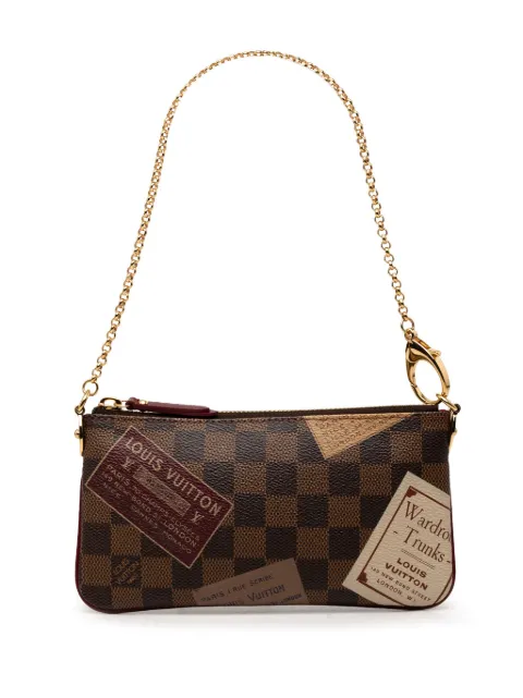 Louis Vuitton Pre-Owned 2009 Damier Ebene Trunks Labels Pochette Milla MM shoulder bag Brown TQX17JEH8LQW0YWM