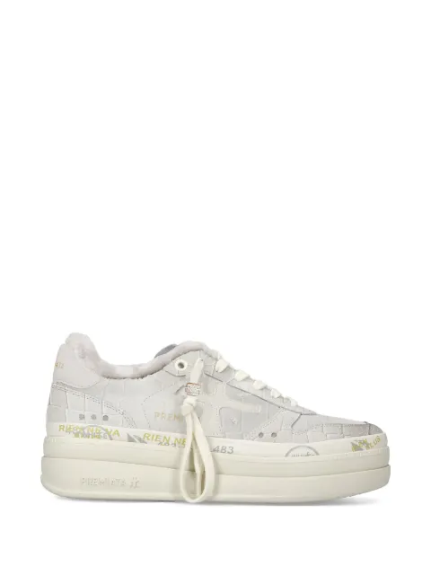 Premiata Micol croc-effect platform sneakers Neutrals 8700M