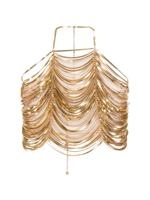 Cult Gaia Kye top Gold WVTP3124MT3816