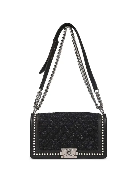 CHANEL Pre-Owned medium 2018-2019 Boy shoulder bag Black 179188