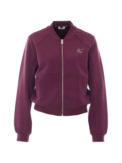 LIU JO sequin-embellished zip-up sweater Purple TF6287J395891718