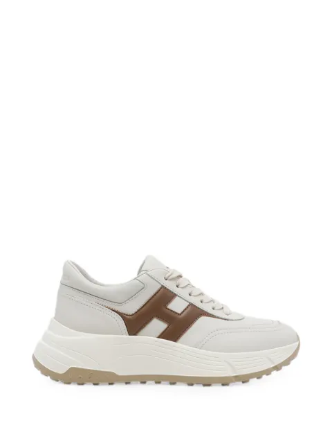 Hogan Hi-Fi logo-patch sneakers Neutrals HXW6690FR30UAI