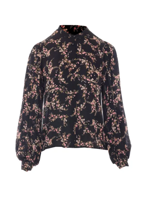 TWINSET floral-print long-sleeve shirt Black 262TP2443