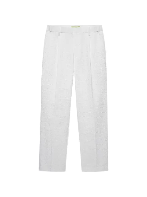 Shanghai Tang seersucker tailored trousers White B2MRP131EE