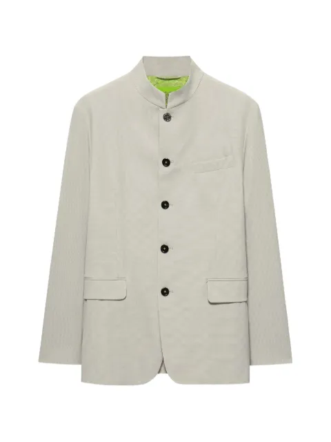 Shanghai Tang mandarin-collar five-button jacket Neutrals B2MRJ257EE