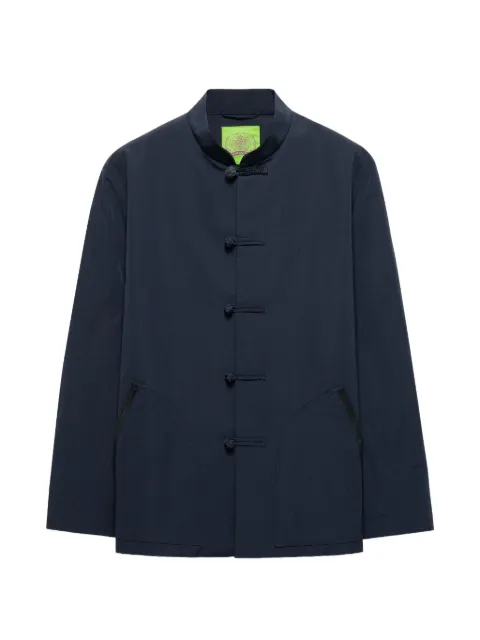 Shanghai Tang Tang frog-fastening jacket Blue B2MRJ129CW