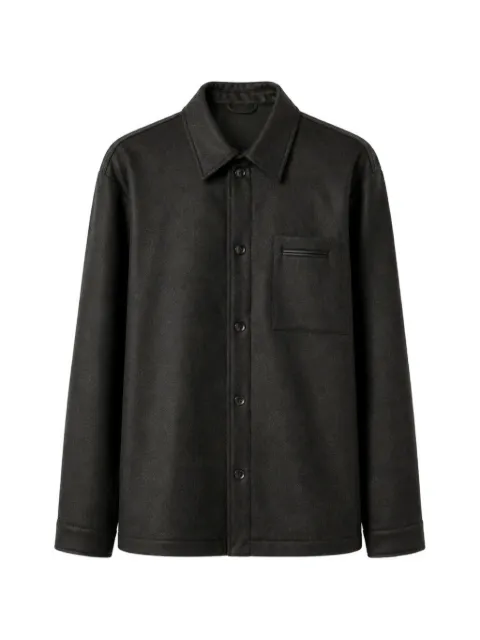 RETORI padded flannel overshirt Grey 04MFAOU024LU08