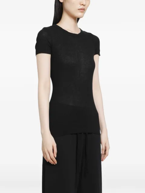 James Perse cashmere short-sleeve T-shirt Black WVA3978