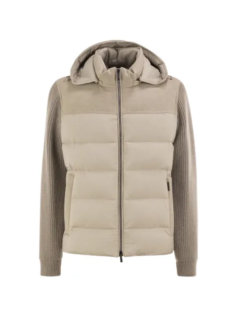 Moorer Allori-LSM quilted jacket Neutrals MOUGI101201TEPAT95U0033