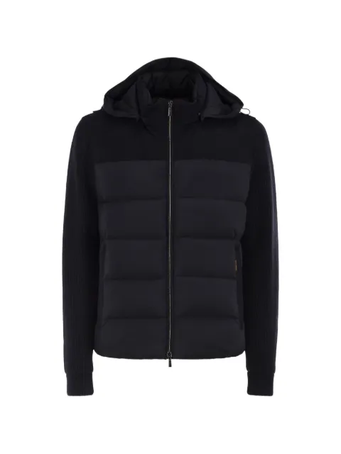 Moorer Allori-Lsm quilted rib-knit jacket Blue MOUGI101201TEPAT95V1980