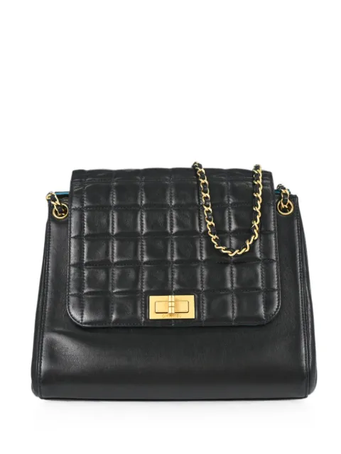CHANEL Pre-Owned 2000 Choco Bar Mademoiselle shoulder bag Black 179221