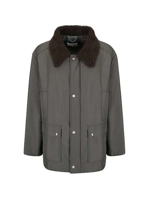 Maison Margiela shearling-collar hunting jacket Grey S50AM0664S76420