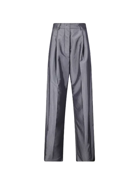 THELATEST pleated pinstripe trousers Grey TLWE3111T0215ABTP