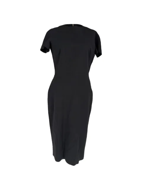 Victoria Beckham Short-sleeve midi dress Black RFCPUGBCL757561W