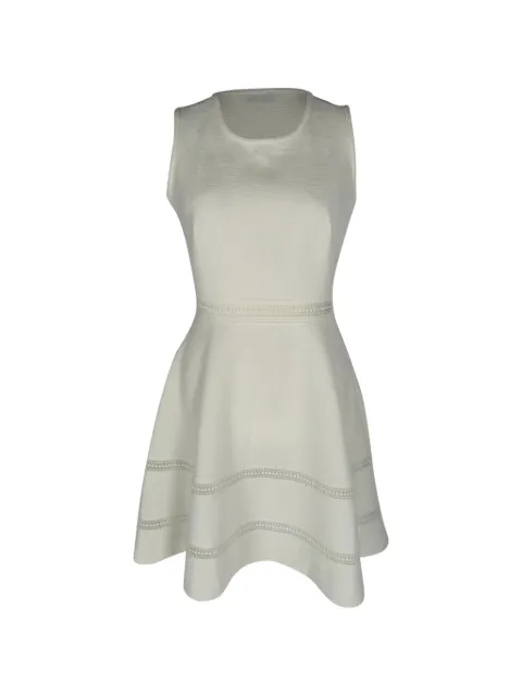 SANDRO Carrie lace-trim mini dress White RFCPUGBCL766776W