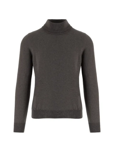 Tagliatore Miles high-neck wool sweater Brown MILESGSI26