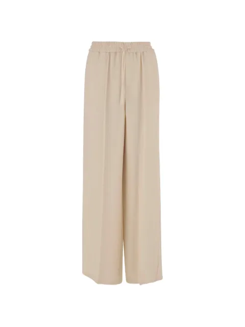 Valentino Garavani drawstring wide-leg trousers Neutrals BRB7B51MM