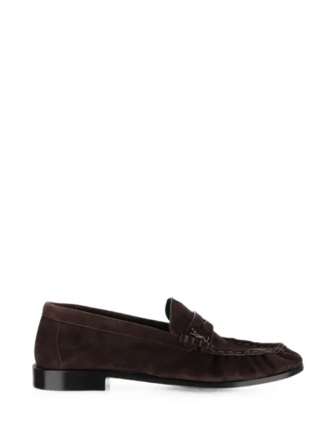 Saint Laurent Le Loafers supple in suede Brown 839471PCEX2W5AC6023