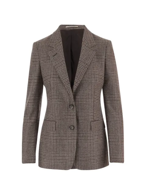 Tagliatore houndstooth-pattern single-breasted blazer Brown JPARIGI12B440072M3324