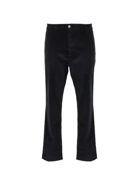 Jacob Cohën corduroy-effect straight-leg trousers Black JUMP0026