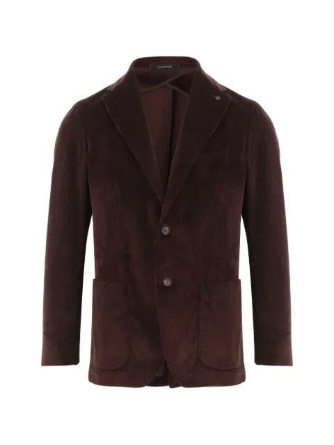Tagliatore corduroy single-breasted blazer Brown 1SHO22K300009