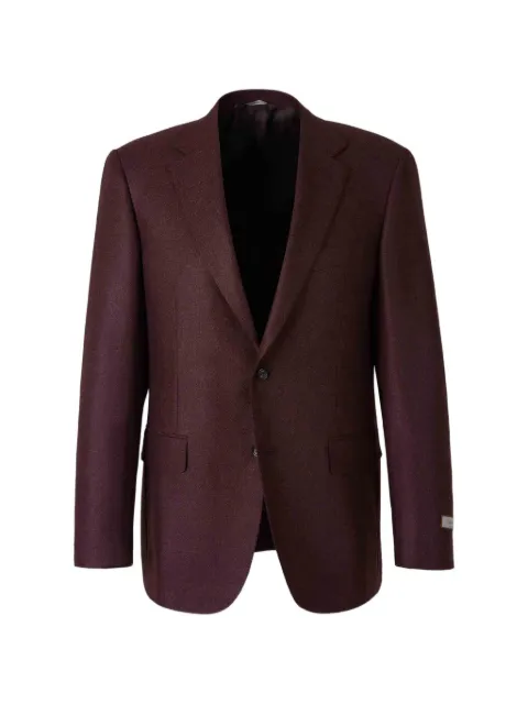 Canali single-breasted wool blazer Red 22280CU06189